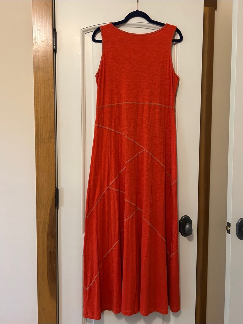 Cable & Gauge Orange Sleeveless Embroidered Maxi Dress - Picture 8 of 8